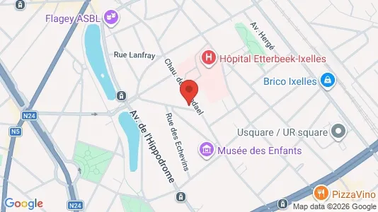 Apartments for rent i Brussels Elsene - kort over placeringen