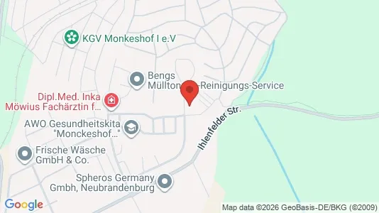 Apartments for rent i Mecklenburgische Seenplatte - kort over placeringen