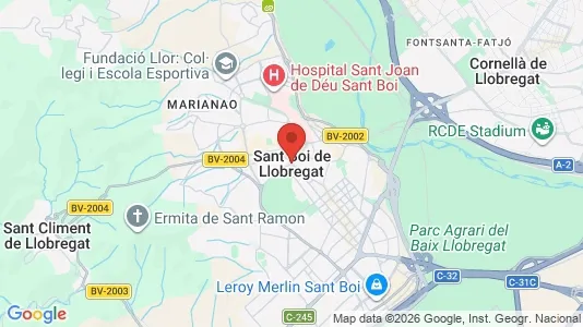 Apartments for rent i Sant Boi de Llobregat - kort over placeringen