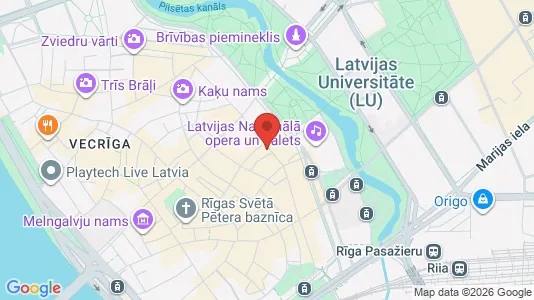 Apartments for rent i Riga Vecrīga - kort over placeringen