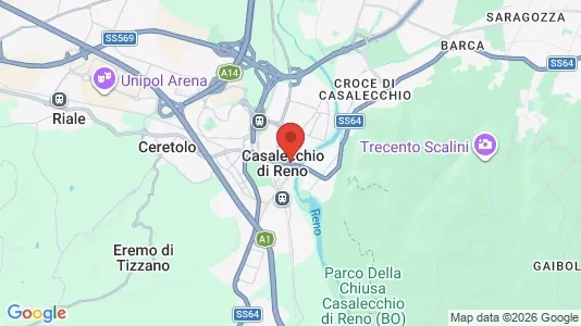 Apartments for rent i Casalecchio di Reno - kort over placeringen
