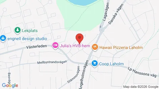 Apartments for rent i Laholm - kort over placeringen