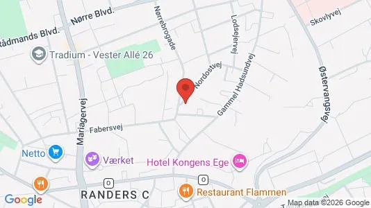 Apartments for rent i Randers C - kort over placeringen