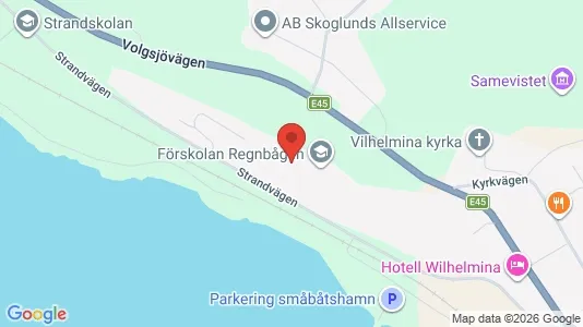 Apartments for rent i Vilhelmina - kort over placeringen