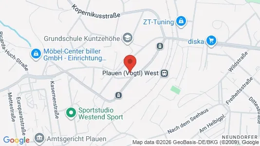 Apartments for rent i Vogtlandkreis - kort over placeringen