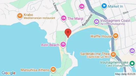 Apartments for rent i Vari-Voula-Vouliagmeni - kort over placeringen