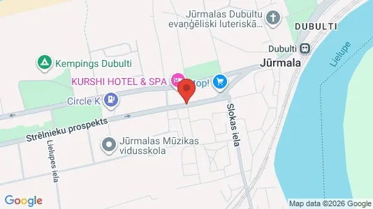 Apartments for rent i Jūrmala - kort over placeringen