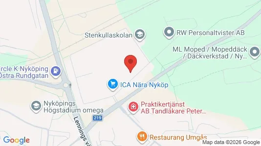 Apartments for rent i Nyköping - kort over placeringen