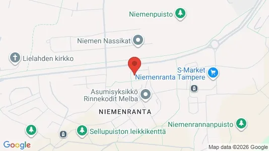 Apartments for rent i Tampere Luoteinen - kort over placeringen