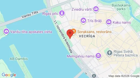 Apartments for rent i Riga Vecrīga - kort over placeringen