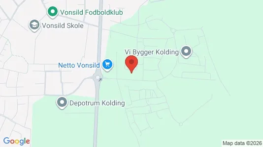 Apartments for rent i Kolding - kort over placeringen