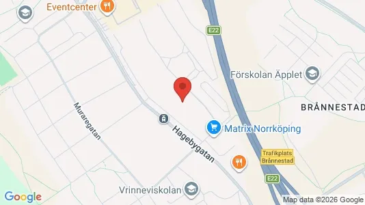 Apartments for rent i Norrköping - kort over placeringen