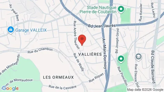 Apartments for rent i Clermont-Ferrand - kort over placeringen