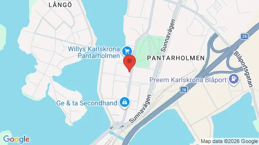 Apartments for rent i Karlskrona - kort over placeringen