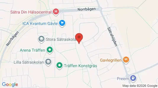 Apartments for rent i Gävle - kort over placeringen