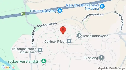 Apartments for rent i Nyköping - kort over placeringen
