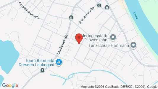 Apartments for rent i Dresden - kort over placeringen