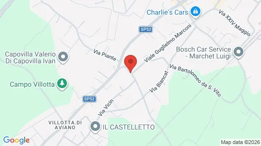 Apartments for rent i Aviano - kort over placeringen