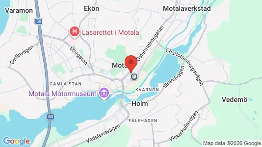 Apartments for rent i Motala - kort over placeringen