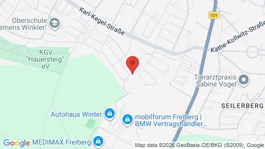 Apartments for rent i Central Saxony - kort over placeringen