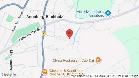 Apartments for rent i Erzgebirgskreis - kort over placeringen
