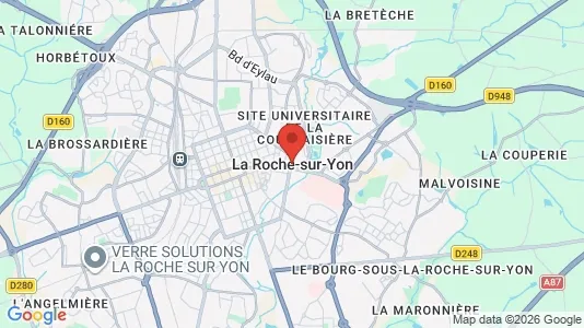 Apartments for rent i La Roche-sur-Yon - kort over placeringen