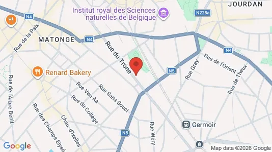 Rooms for rent in Brussels Elsene - Photo from Google Street View