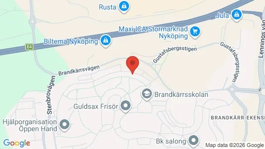 Apartments for rent i Nyköping - kort over placeringen