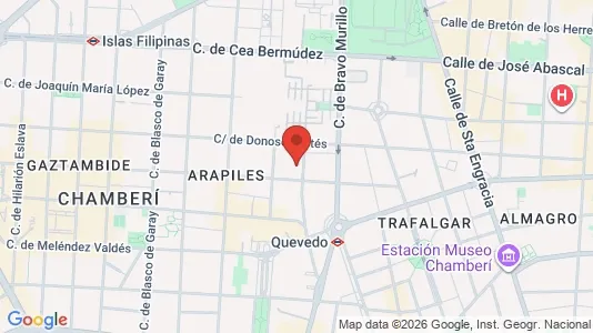 Apartments for rent i Madrid Chamberí - kort over placeringen