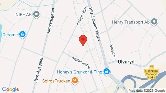 Apartments for rent i Markaryd - kort over placeringen