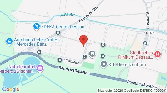 Apartments for rent i Dessau-Roßlau - kort over placeringen