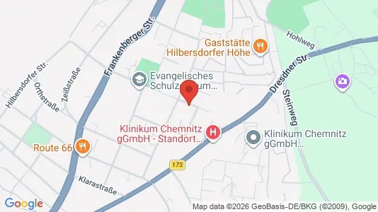 Apartments for rent i Chemnitz - kort over placeringen