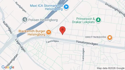 Apartments for rent i Helsingborg - kort over placeringen