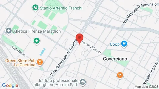 Apartments for rent i Florence - kort over placeringen