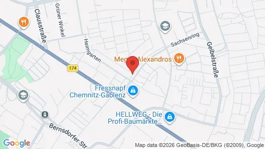Apartments for rent in Chemnitz - Photo from Google Street View