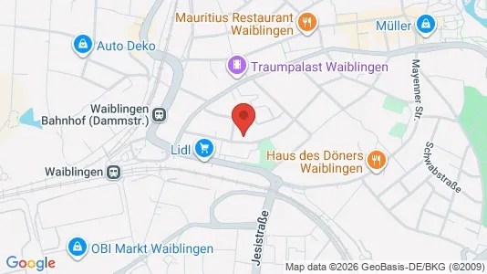 Apartments for rent i Rems-Murr-Kreis - kort over placeringen