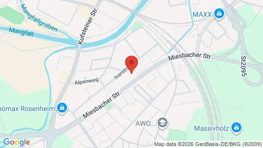 Apartments for rent i Rosenheim - kort over placeringen