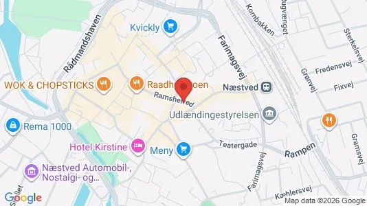 Apartments for rent i Næstved - kort over placeringen