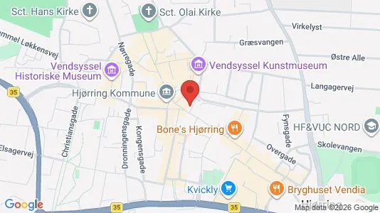 Apartments for rent i Hjørring - kort over placeringen