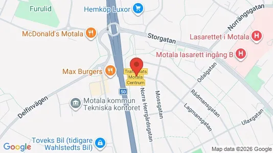 Apartments for rent i Motala - kort over placeringen