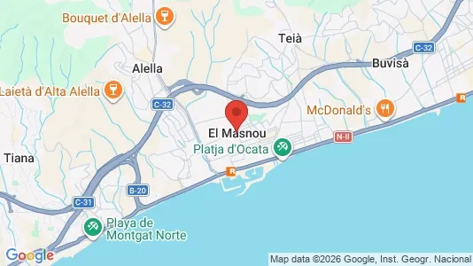 Apartments for rent i El Masnou - kort over placeringen