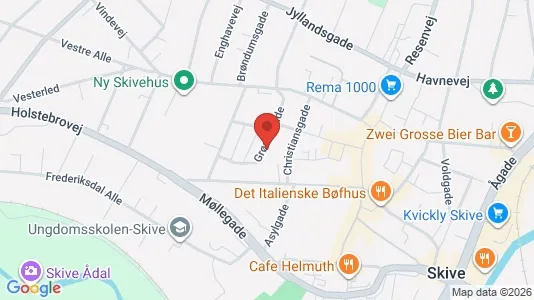 Apartments for rent i Skive - kort over placeringen