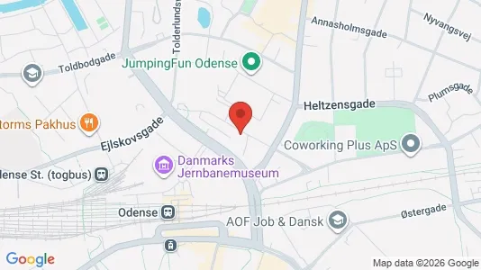 Apartments for rent i Odense C - kort over placeringen