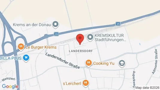 Apartments for rent i Krems an der Donau - kort over placeringen