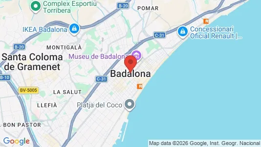 Apartments for rent in Badalona - Photo from Google Street View