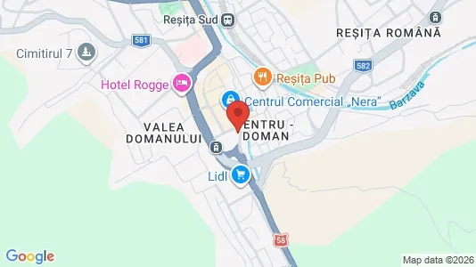Apartments for rent i Reşiţa - kort over placeringen