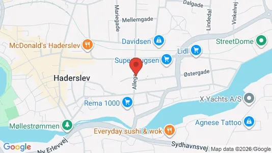 Apartments for rent i Haderslev - kort over placeringen