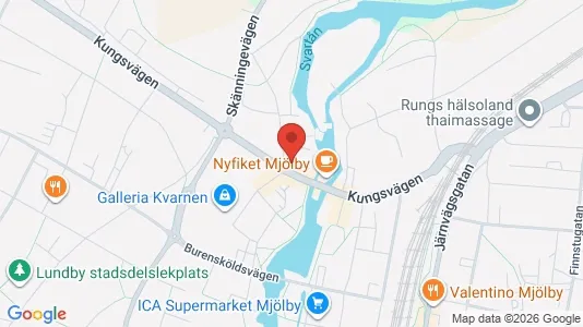 Apartments for rent i Mjölby - kort over placeringen