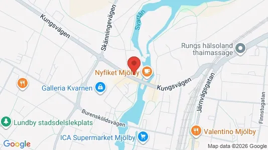 Apartments for rent i Mjölby - kort over placeringen