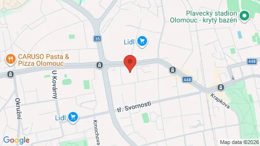 Apartments for rent i Olomouc - kort over placeringen